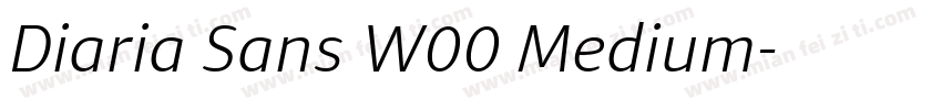 Diaria Sans W00 Medium字体转换
